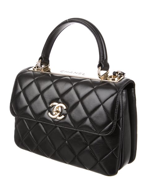 chanel small trendy cc top handle|Chanel mini flap bag with top handle.